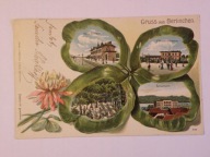 Barlinek k / Pyrzyce dworzec zamek wytłaczana koniczyna 1903 lit. sec.