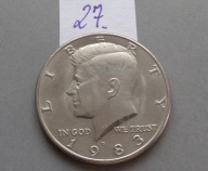 HALF DOLLAR z 1983 roku lit D - KENNEDY