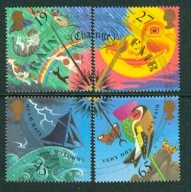 ANGLIA** Pogoda, zegar, ptaki, kot, pies Mi 1924-27