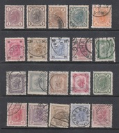 AUSTRIA Mi 119-138 CESARZ 2 x seria z 1905/1906