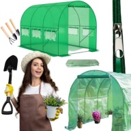 FOLIA OGRODOWA NA TUNEL ZAMIENNA ZIELONA FOLIAK 2x3m GRUBA PE 150 g/m² UV4+