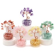 Kryształowe Drzewko Szczęścia Feng Shui, Naturalne Kamienie, Dekoracja Domu