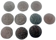 10 x Boratynka / szeląg Jana Kazimierza / boratynki / szelągi