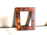 Carska Rosja Ramka na zdjęcie brzoza karelska orzeł carski srebro 84