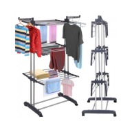 DUŻA SUSZARKA NA PRANIE STOJĄCA WIESZAK STOJAK NA UBRANIA BIELIZNĘ MOCNA XL