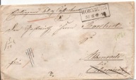 NIEMCY -HORNBURG koperta -obieg 1866 rok pieczęcie lakowe