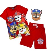 KOMPLET CHŁOPIĘCY PSI PATROL T-SHIRT + SPODENKI + MASKA R.128 (7-8 LAT)