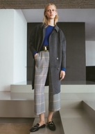 MANGO nowy płaszcz hand made oversize wełna