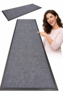 WYCIERACZKA POD DRZWI ZEWNĘTRZNA DUŻA MATA SZARA ANTYPOŚLIZGOWA 90 X 150 CM
