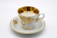ZESTAW KAWA - HERBATA PORCELANA KPM WAŁBRZYCH 1845 - 1880 r STARY ŚLĄSK