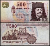 BNA - WĘGRY 500 Forintów 2007 EB 3262154 # P196a # VF++