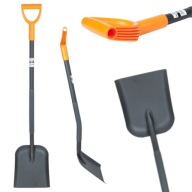 ŁOPATA METALOWA SZUFLA DO PRACY W OGRODZIE KOPANIA PIASKU ZIEMI SOLIDNA