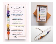 Bransoletka 7 czakr równowaga KAMIENIE NATURALNE talizman AMULET + prezent*
