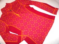 KARI TRAA "M" BLUZKA TERMICZNA 100% MERINO PÓŁGOLF SUPER WZORKI IDEAL