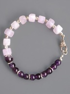 Ametysty...Niepowtarzalna bransoletka z Ametystów