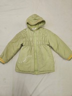 długa Kurtka zimowa ocieplana kaptur r. 3-5 lat