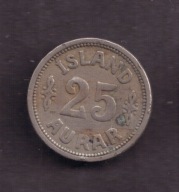 Islandia - 25 Aurar 1923 rok