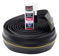 USZCZELKA PROGU BRAMY GARAŻOWEJ 5,2 m + KLEJ GRAFEN PRO ZESTAW CZARNY