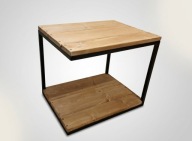 Półka Narożna Loft, Loftowa – Drewno i Metal, pod PS5