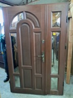 DRZWI Zewnętrzne Dębowe Dwuskrzydłowe Dąb Drewniane Wejściowe 137x209cm