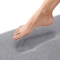 Dywanik łazienkowy z pianki memory 40x60 cm szary miękki antypoślizgowy