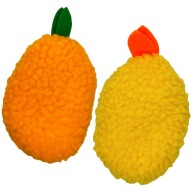 Zestaw ZABAWEK Dla Psa 2 PLUSZOWE Zabawki Pomarańcza Cytryna z PISZCZAŁKĄ