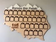 Duża Makieta/ Tablica na zdjęcia Korona Gór Polski Personalizacja Gratis