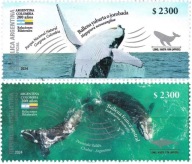 Argentyna 2024 Znaczki ** zwierzęta wieloryby orka park narodowy Kolumbia