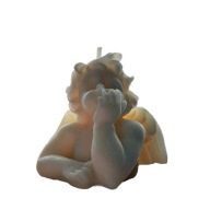 Świeczki sojowe naturalne, świeczka w kształcie Anioła, upominek na Komunię