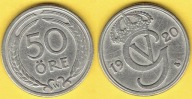 Szwecja 50 Ore 1920 r. W