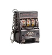 Brelok do kluczy automat do gry retro Jackpot czarny