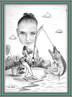 Karykatura na prezent ze zdjęcia na urodziny