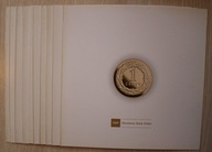 FOLDERY DO RZADKIEJ MONETY 1 ZŁ ZŁOTY 2018 100 LAT NIEPODLEGŁOŚCI 10 SZTUK