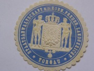 Niemcy Prusy - Prokuratura Państwowa przy Sądzie w TORGAU - zalepka