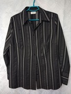 BLUZKA DAMSKA CZARNO-SZARE PASECZKI 44-46-48