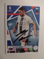 Karta topps match attax autograf Słowenia Erik Janża Euro 2024
