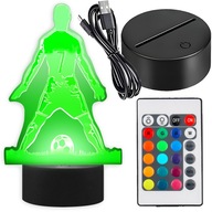 Lampka nocna led neon piłkarz prezent