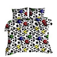 pościel bawełna lux 200x220 + 2x70x80 guzik B 285-1 Piłki kolorowe