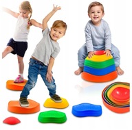 ŚCIEŻKA SENSORYCZNA KAMIENIE BALANSUJĄCE DLA DZIECI DO TRENINGU RÓWNOWAGI