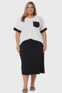 KOMPLET SPÓDNICA +BLUZKA BIG SIZE 54/56