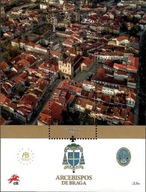Portugalia 2021 Znaczki Blok 481 ** Braga katedra