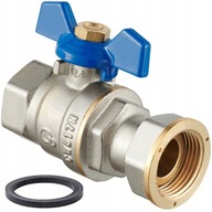 ZAWÓR KULOWY 3/4" PN30 Z PÓŁŚRUBUNKIEM I USZCZELKĄ