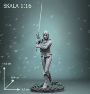 Ciri - Saga o Wiedźminie- figurka wydruk 3D
