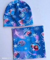 Komplet czapka i komin KRAINA LODU Elsa 54-55