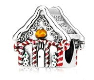 zawieszka świąteczny domek z piernika srebro logo