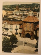 SŁUPSK. fragment miasta z gotycką Nową Bramą, 1969 rok