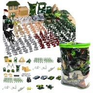 ZESTAW ŻOŁNIERZYKÓW BAZA WOJSKOWA ARMIA ŻOŁNIERZYKI CZOŁGI I SAMOLOTY 300EL