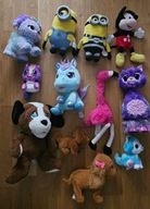 ZESTAW INTERAKTYWNYCH MASKOTEK PLUSZAKÓW -12 SZTUK