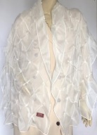Dents szal apaszka drapowany perły 185x55