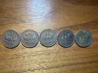 ZESTAW MONET 2 ZŁOTE ROCZNIK 1984 - 1988(5 MONET) IV Zestaw